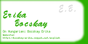 erika bocskay business card